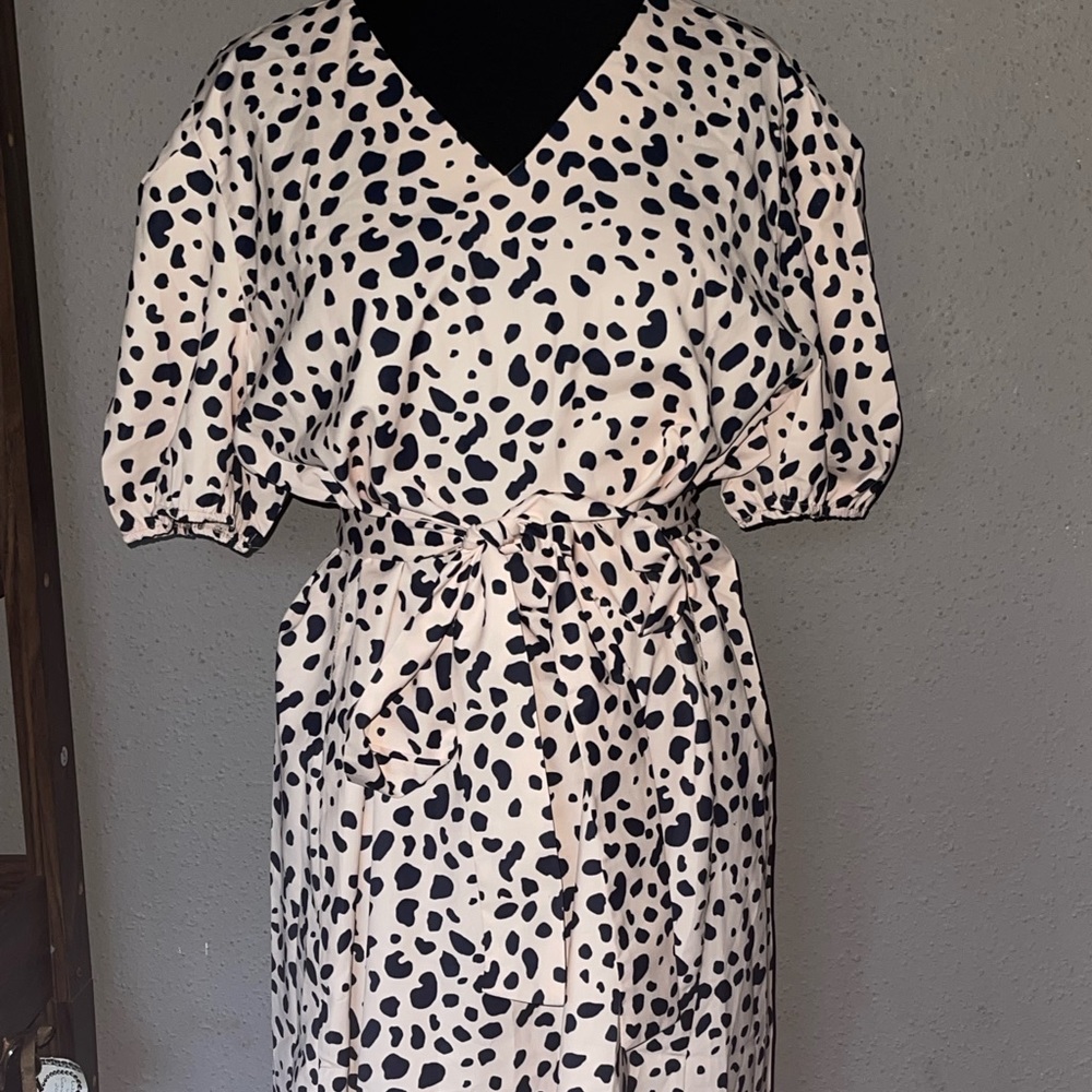 Allegra K Cheetah Print Slip Dress Size XL